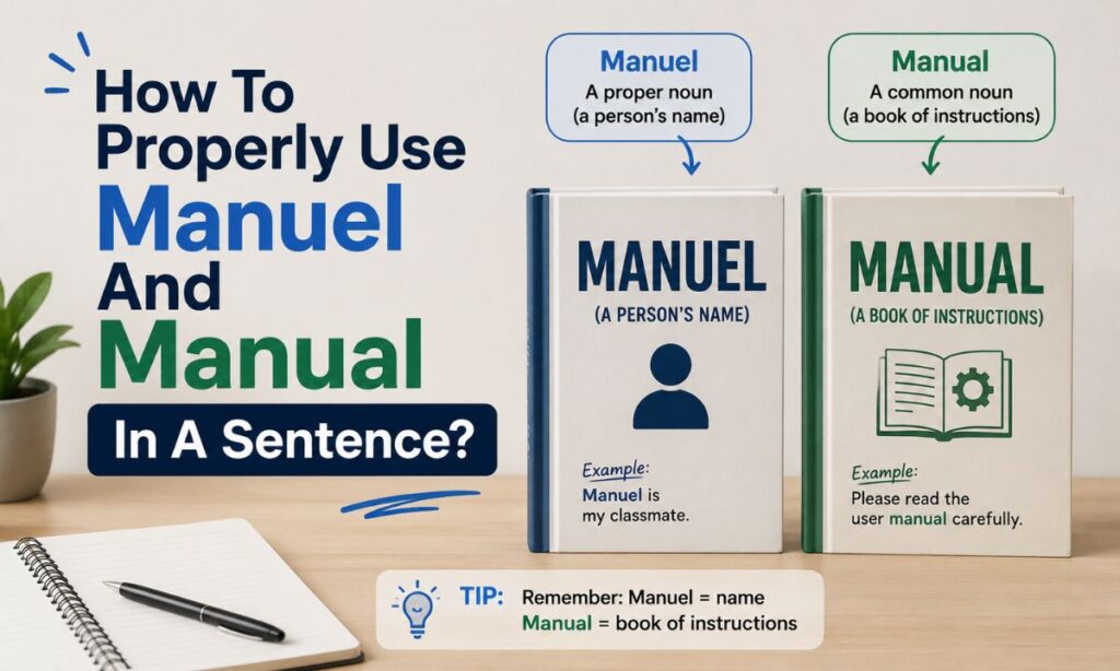 How To Properly Use Manuel And Manual In A Sentence