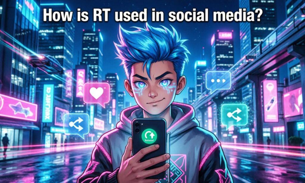 How is RT used in social media