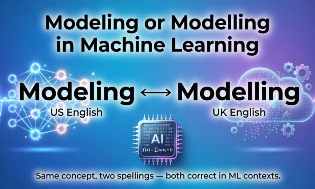 Modeling or Modelling in Machine Learning