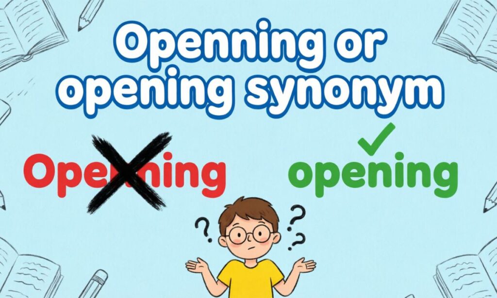 Openning or opening synonym