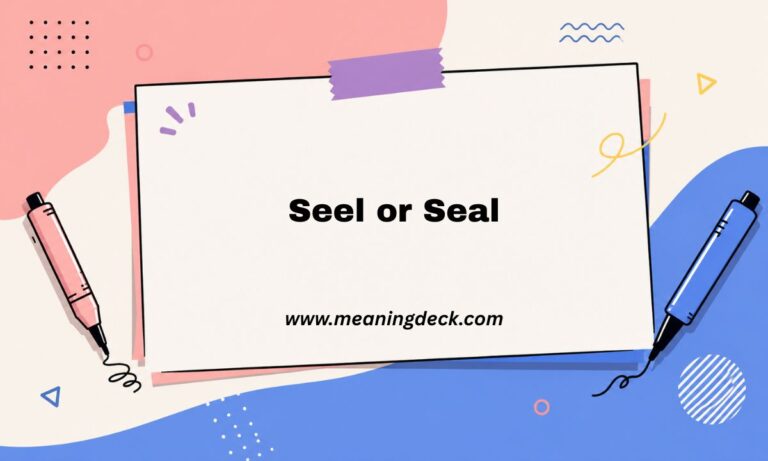 Seel or Seal