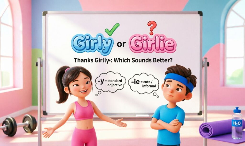 Thanks Girly or Girlie Which Sounds Better
