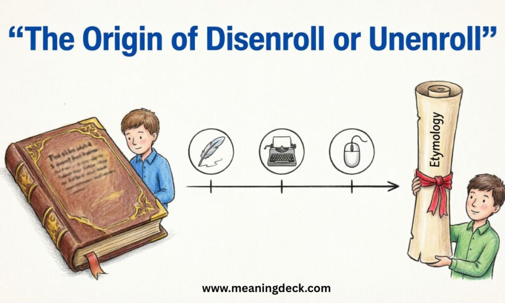 The Origin of Disenroll or Unenroll