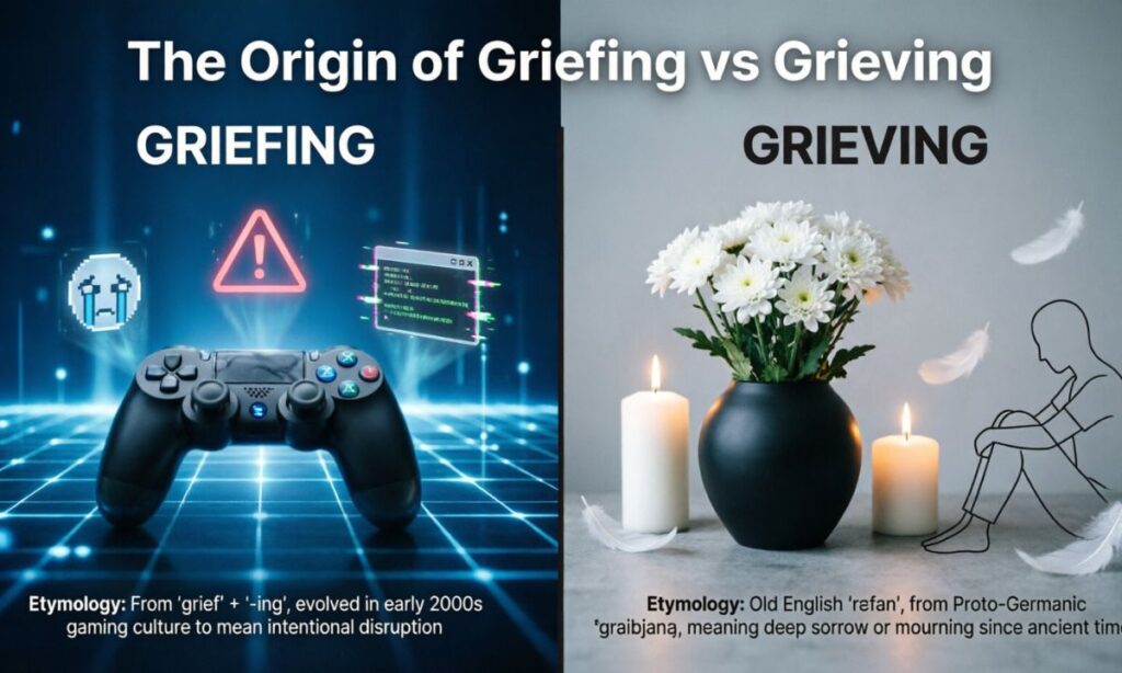 The Origin of Griefing vs Grieving