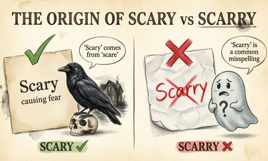 The Origin of Scary vs Scarry