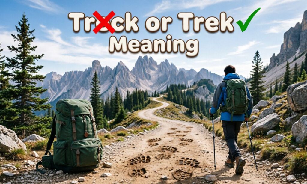 Treck or trek meaning