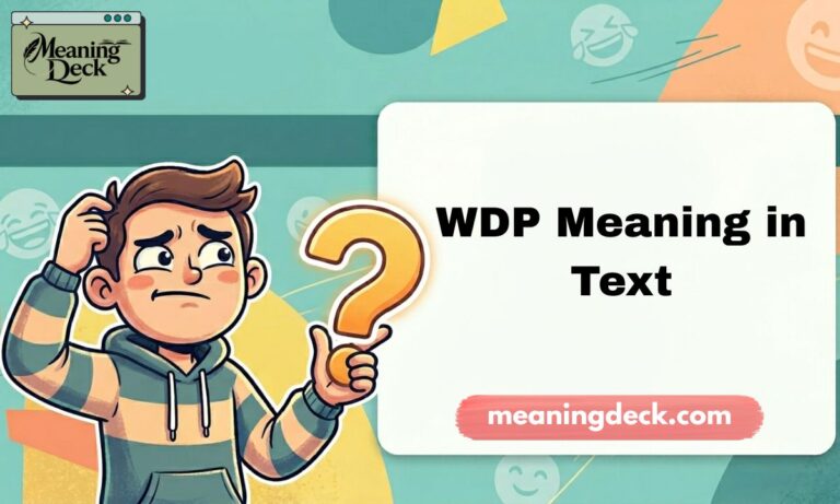 WDP Meaning in Text