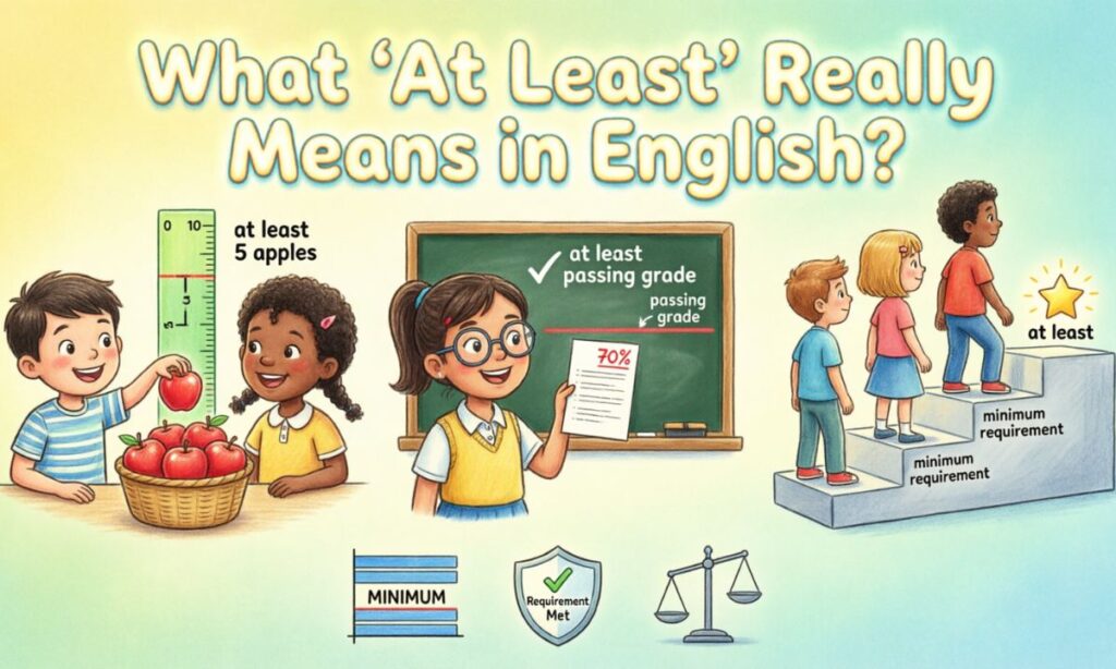 What At Least Really Means in English