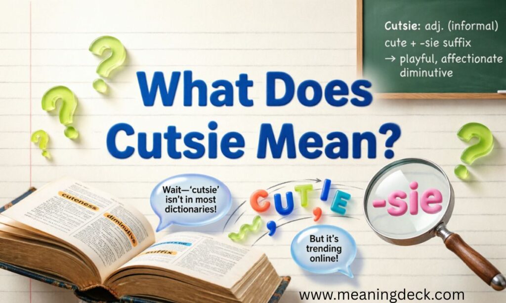 What Does Cutsie Mean
