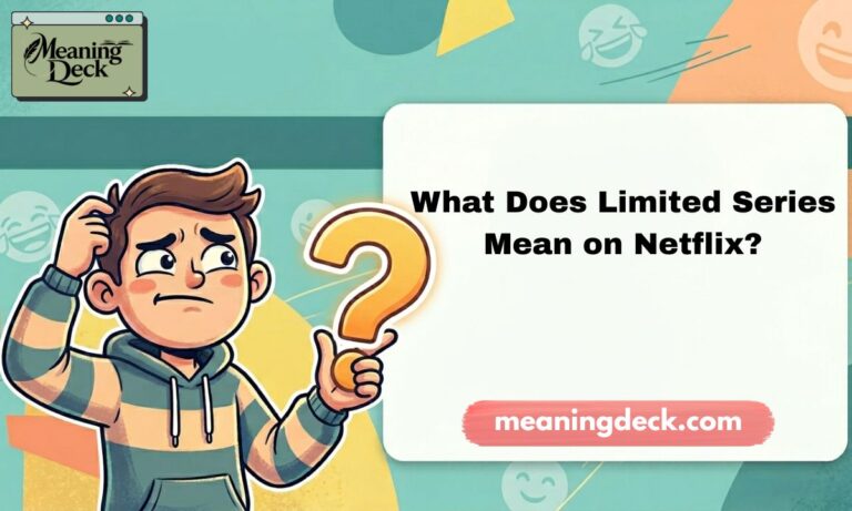 What Does Limited Series Mean on Netflix