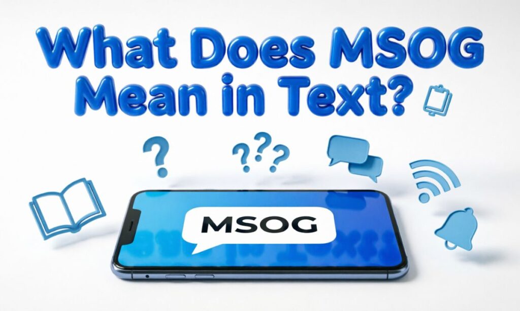 What Does MSOG Mean in Text