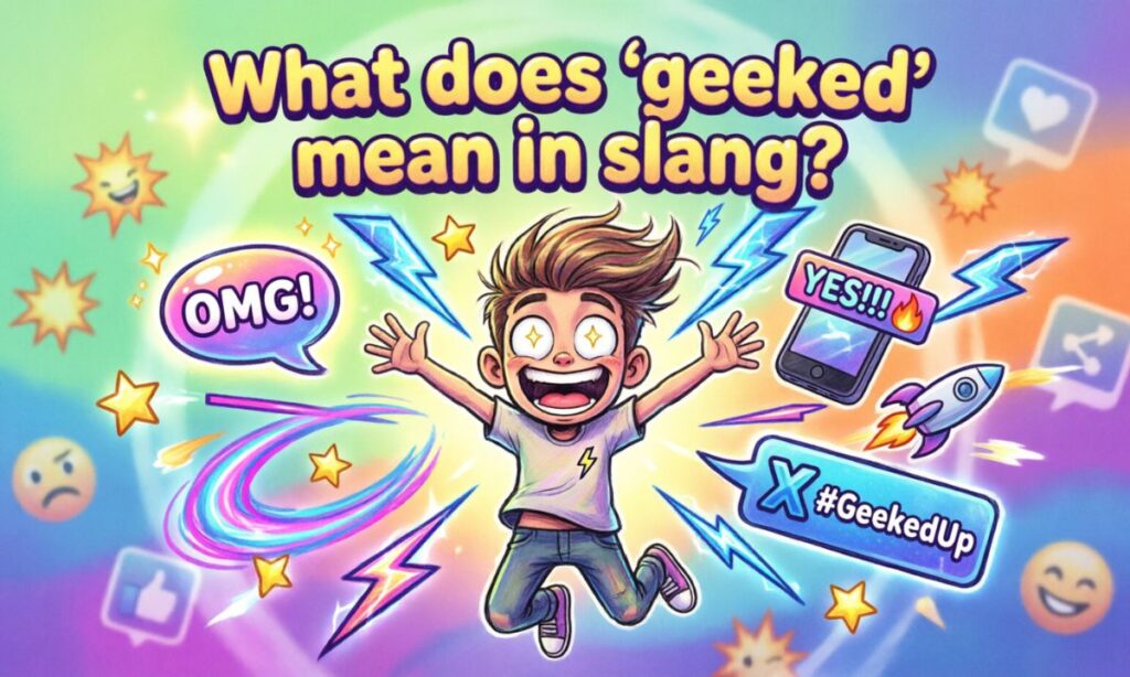 What does geeked mean in slang