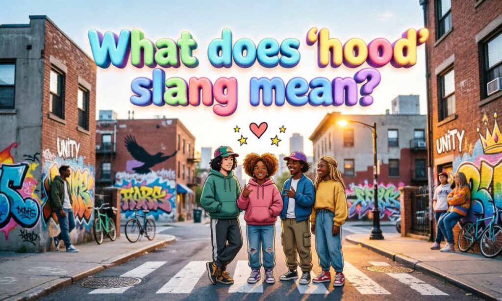 What does hood slang mean