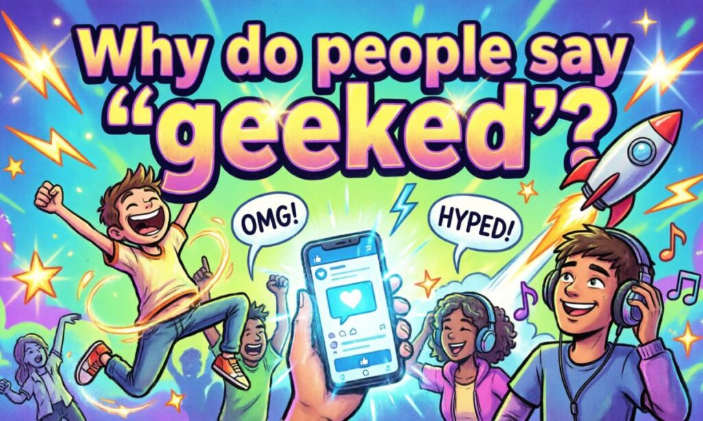 Why do people say geeked