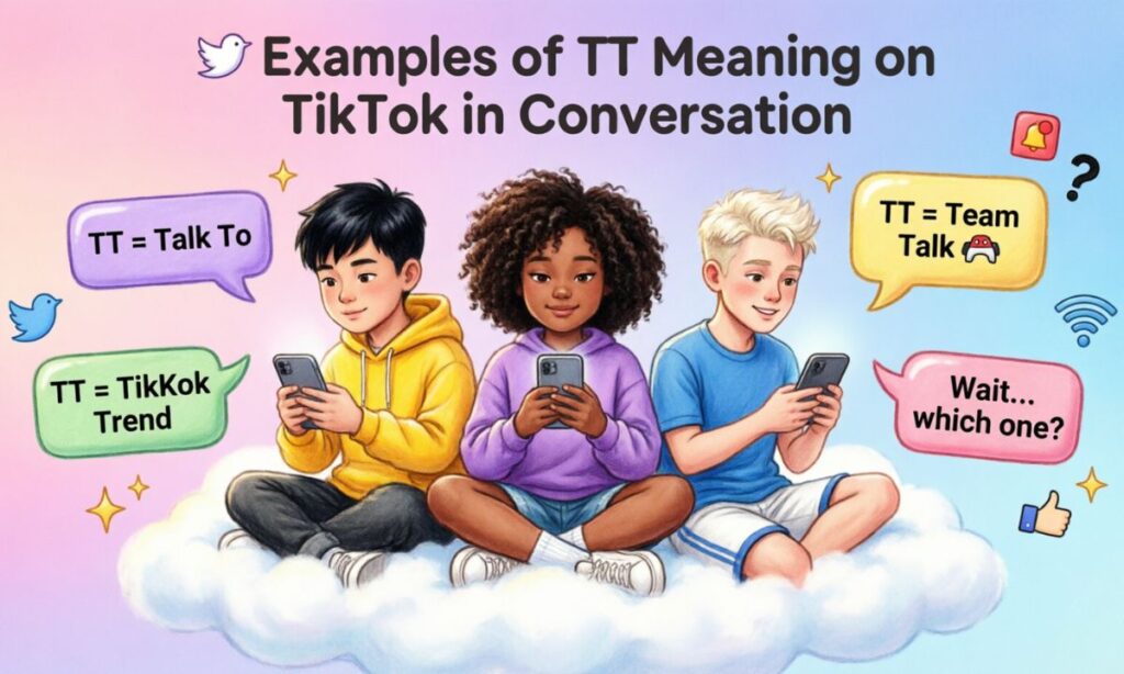 Examples of TT Meaning on TikTok in Conversation