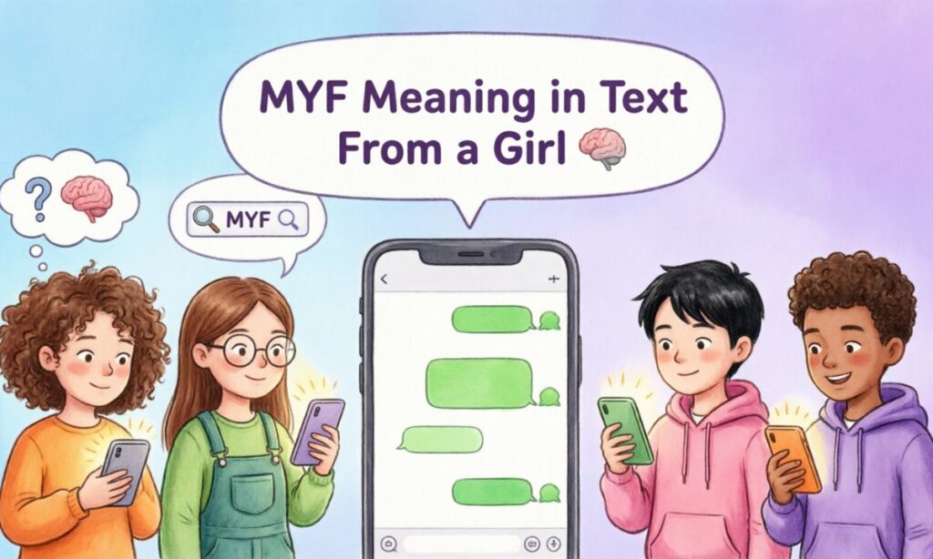 Myf meaning in text from a girl