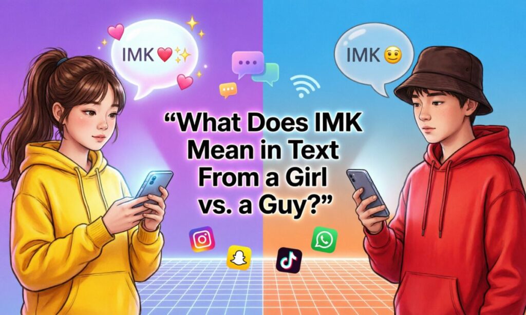 What Does IMK Mean in Text From a Girl vs. a Guy