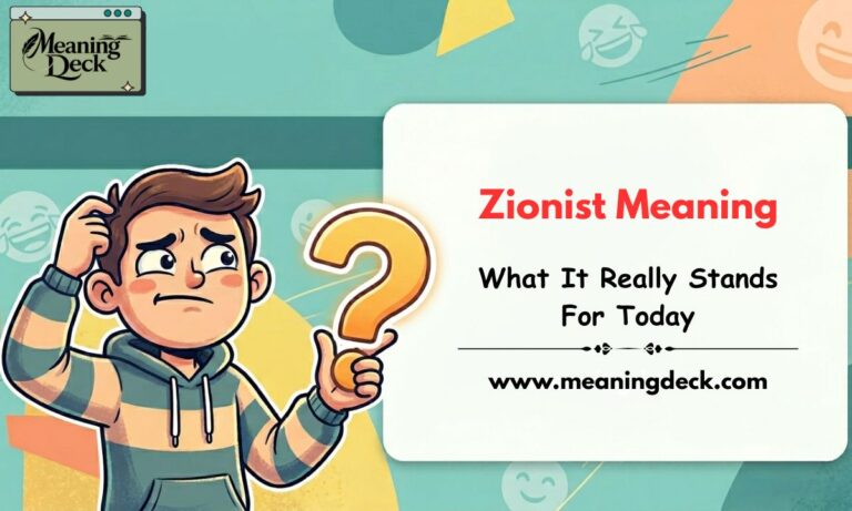 Zionist Meaning